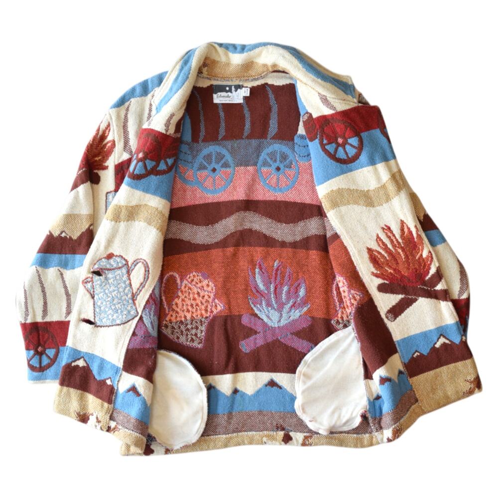 Silverado Camping Fire Outdoors Coat Tapestry Jacket - Size M/L - Picture 5 of 9